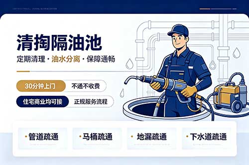 崇州清掏隔油池
